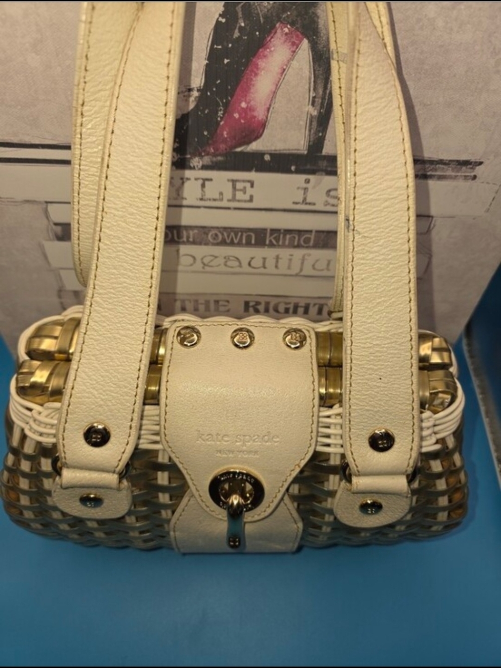 Kate Spade New York "Havana Avita" basket bag NWOT - Picture 2 of 10